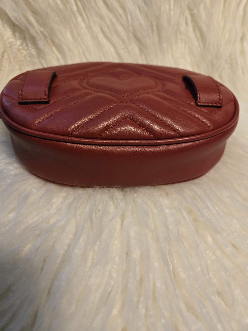 Gucci Red GG Marmont Mini Belt Bag - Picture 5 of 6
